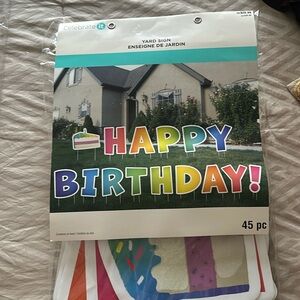 Happy Birthday yard sign